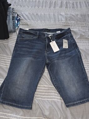 KanCan Dark Wash Denim Bermuda Shorts